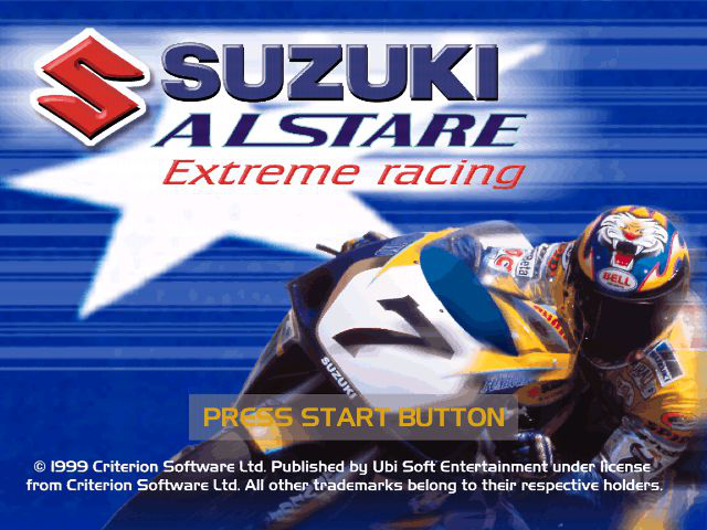 Suzuki Alstare Extreme Racing Title Screen